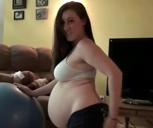 Pregnant Lady Playing